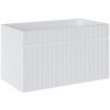 CMD Skrinka do kúpeľne ICONIC WHITE 82-80-D-1S biely mat/biela alpská MDF/laminát 80 cm x 46 cm x 45.6 cm