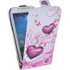 Smartfony-it Puzdro Flip Vertical pre Samsung Galaxy S4 vzor srdcia ružové. - NR2030