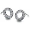 Strieborné náušnice Hot Diamonds Emozioni Saturno Clear DE408