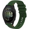 PROTEMIO 87381 WAVY Silikónový remienok pre Garmin Forerunner 165 Music tmavozelený