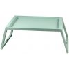DiHome DI4246 Servírovací stolík do postele plastový, 54,4x35,7x26,3 cm, zelená