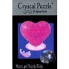 HCM Kinzel 3D Crystal puzzle Srdce červené 46 ks