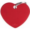 MF BIG HEART ALUMINUM RED 3,1x3,76 cm gravírovateľný prívesok