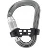 karabína PETZL Attache Bar Screw-Lock + silver