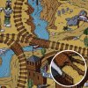 AladinWorld Expres , 270x400 cm Detský kusový koberec Western - obšitý zo všetkých strán, šíře, viacfarebná, filc, detská izba