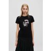 TRIČKO KARL LAGERFELD IKON RS DUO T-SHIRT BLACK