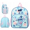 Predškolský batoh viackomorový Lilo a Stitch Vadobag pre dievčatá, modrý, ružový, viacfarebný