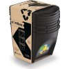 Odpadkový koš Prosperplast SORTIBOX 3 x 25 l recyklovaný černý