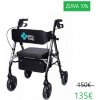 REHAFUND RF-617/G MARSYLIA chodítko pre seniorov hliníkové štvorkolesové sivé