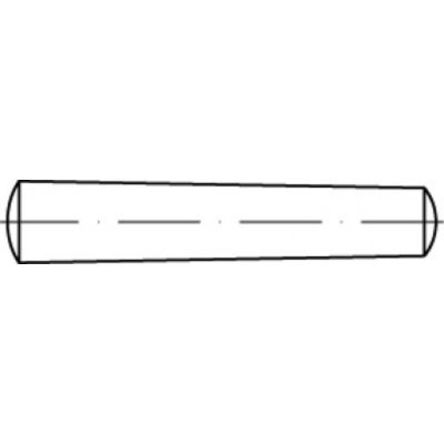 TOOLCRAFT TO-5394210 kužeľový kolík 12 mm ocel 25 ks