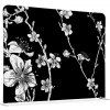 Jansen Display Oboustranný Japonské třešňové květy černé 150 x 150 cm