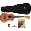 CASCHA HH 2036 Concert Mahogany Ukulele Bundle