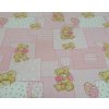 Gumotex ČR Matrac BABY PUR pena 120 x 60 x 7 cm Ružový poťah
