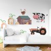 Nálepky na stenu zvieratká na statku - 120x135cm