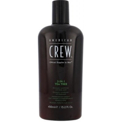 American Crew 3-IN-1 Tea Tree Šampón kondicinér a sprchový gél v jednom 450 ml