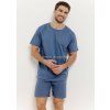 TARO Pánske pyžamo Nick3400 ss51-modrá M