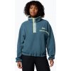 Dámska fleecová mikina Columbia Helvetia II Cropped Half Snap Fleece everblue/crushed blue/citron haze