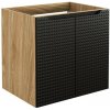 ArtCom Skrinka pod umývadlo LUXOR Black 82-60-2D | 60 cm s dvierkami