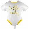PartyDeco Fóliový balón Hello baby 51x45 cm
