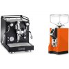 La Pavoni Cellini Classic, black + Eureka Mignon Specialita, CR orange