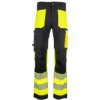 Bennon Pánske strečové reflexné montérky Erebos Class 1 Hi-Vis čierna/HV žltá