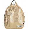 ZEBRA dievčenský leopardí batoh - zlatá - 6,5L
