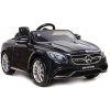 Detské elektrické autíčko Megacar Mercedes S63 AMG, 2x45W, 12V 7Ah, čierne lakované