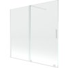 Mexen Velar vaňová zástená 2-krídlová posuvná 170 x 150 cm, transparentná, biela - 896-170-000-01-20