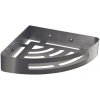 Gedy - Rohová polica do sprchy SMART 21x4,5 cm metalická sivá 247981 + záruka 3 roky zadarmo