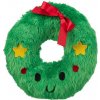 Xmas Wreath - vianočný veniec, plyšová hračka pre psov, 22 cm