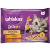 Mars WHISKAS kapsička cat Tasty mix ( kura&zel., jah.& morč.) v krémovej omáčke 4 x 85 g