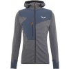 Salewa PUEZ 2 DRY L/S HOOD FULL-ZIP TEE black out melange