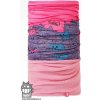 Dráče Nákrčník multi fleece - vzor 40, ružová / mačky Farba: Ružová, Veľkosť: L