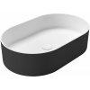 Sapho THIN umývadlo na dosku, Rockstone, 55x35cm, carina/biela mat WN205-41