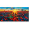 Foto obraz akrylové sklo Pole makov 100x50 cm