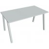 Hobis Rokovací stôl UNI A, 140x75,5x80 cm, sivá/sivá