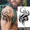 REBELULU Vodeodolná dočasné tetovanie tetovačka samolepka Tribal Wolf Moon Ornament Flash tetovanie Body Art Paže Dočasné Tatoo ženy