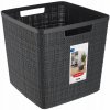 CURVER JUTE 17L Košík kocka 28 x 28 x 27 cm, tmavo sivý 01906-G44