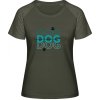 MyMate Predĺžené Tričko MY120 - Diazjn DOG DOG DOG mama - Olive / Heather Olive - XL - Dámske