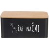 Orion Dóza Čas na čaj BLACK 20,3x10,3x9 cm