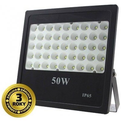 Solight Solight LED vonkajší reflektor, 50W, 3500lm, AC 230V, čierna, so senzorom