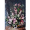 Kvety vo váze - Akad. mal. Igor Navrotskyi, originálny, ručne maľovaný obraz L (do veľkosti 95x95cm) Viac farieb