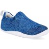 Barefoot dětské capáčky Bobux - Scamp Organic Snorkel Blue Topographic modré
