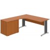 OFFICE PRO s.r.o. Kancelársky stôl pracovný, zostava pravá - CE 1800 60 HR P, čerešňa