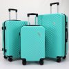 3-dielna sada cestovných kufrov BestBerg BBL-106T / 48, 70, 104 l / ABS / tyrkysová