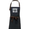 Nápis Krav Maga - Zástera Vintage - Univerzálna veľkosť ( Drevené uhlie )