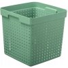 Seoul Plastový košík organizér 30 x 30 x 30 cm zelená