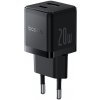 Baseus nabíjačka Palm (P10111608113-00) – 2v1 rýchlonabíjačka, USB, USB-C, 20 W, 5 V/3 A, Cluster Black