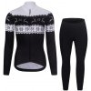 RIVANELLE Cyklistická zimná bunda a nohavice - FROSTTRAIL WINTER - čierna/biela