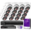 IP monitorovací sada 4Mpx 16 kamier IPCAM-T4-30DL, Hybrid Light, Záznamník 16ch, MD 2.0 - HiLook by Hikvision